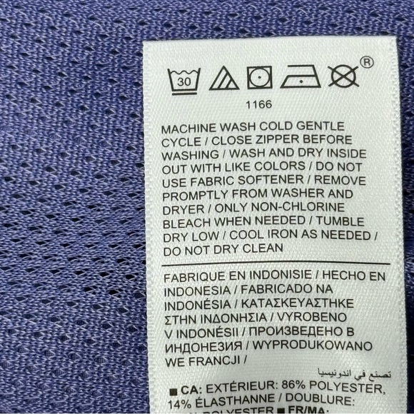 Athleta Women's Brooklyn Bomber Jacket M/T Purple, Black Stretch Water Repellent - Picture 10 of 15